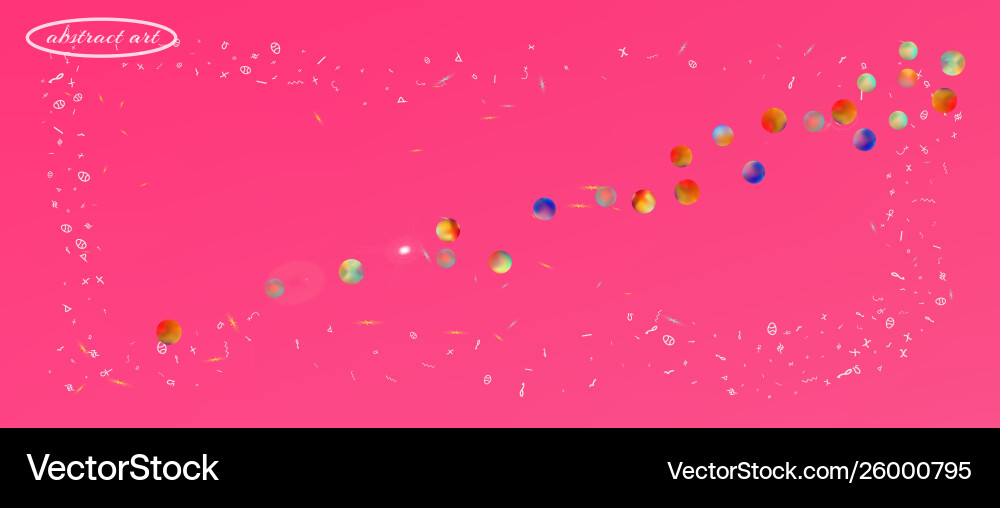 Colorful abstract ultra wide space background Vector Image
