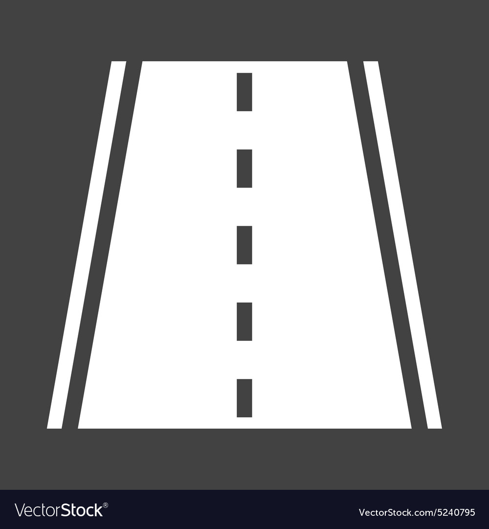 Paved road Royalty Free Vector Image - VectorStock