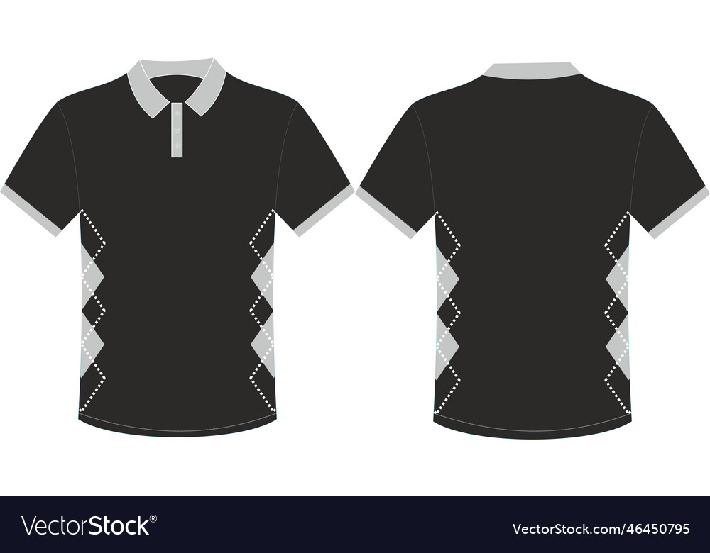 Black collar shop t shirt template