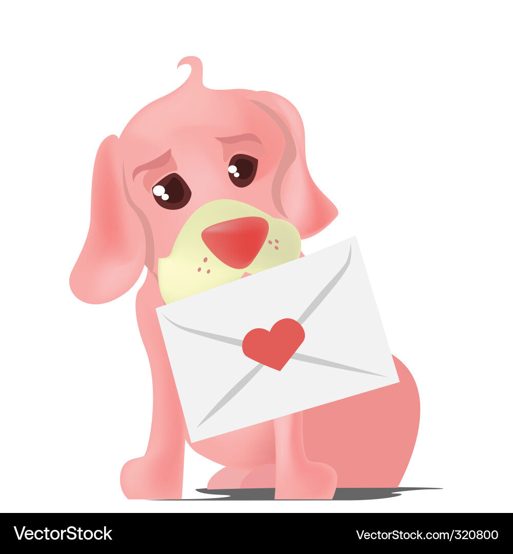 Cute dog Royalty Free Vector Image - VectorStock