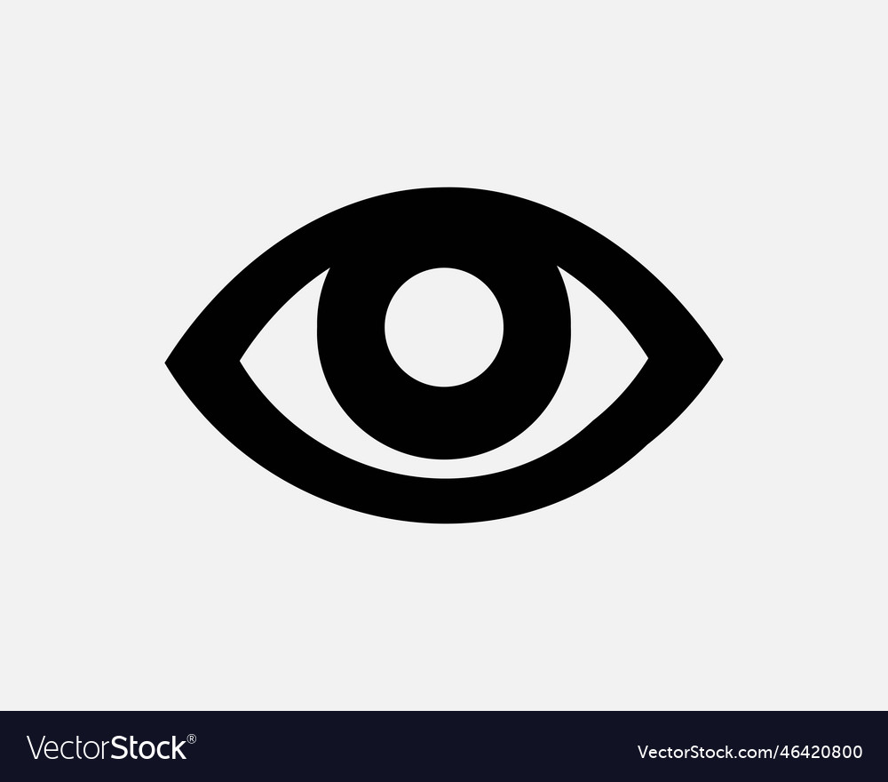 Eye icon Royalty Free Vector Image - VectorStock