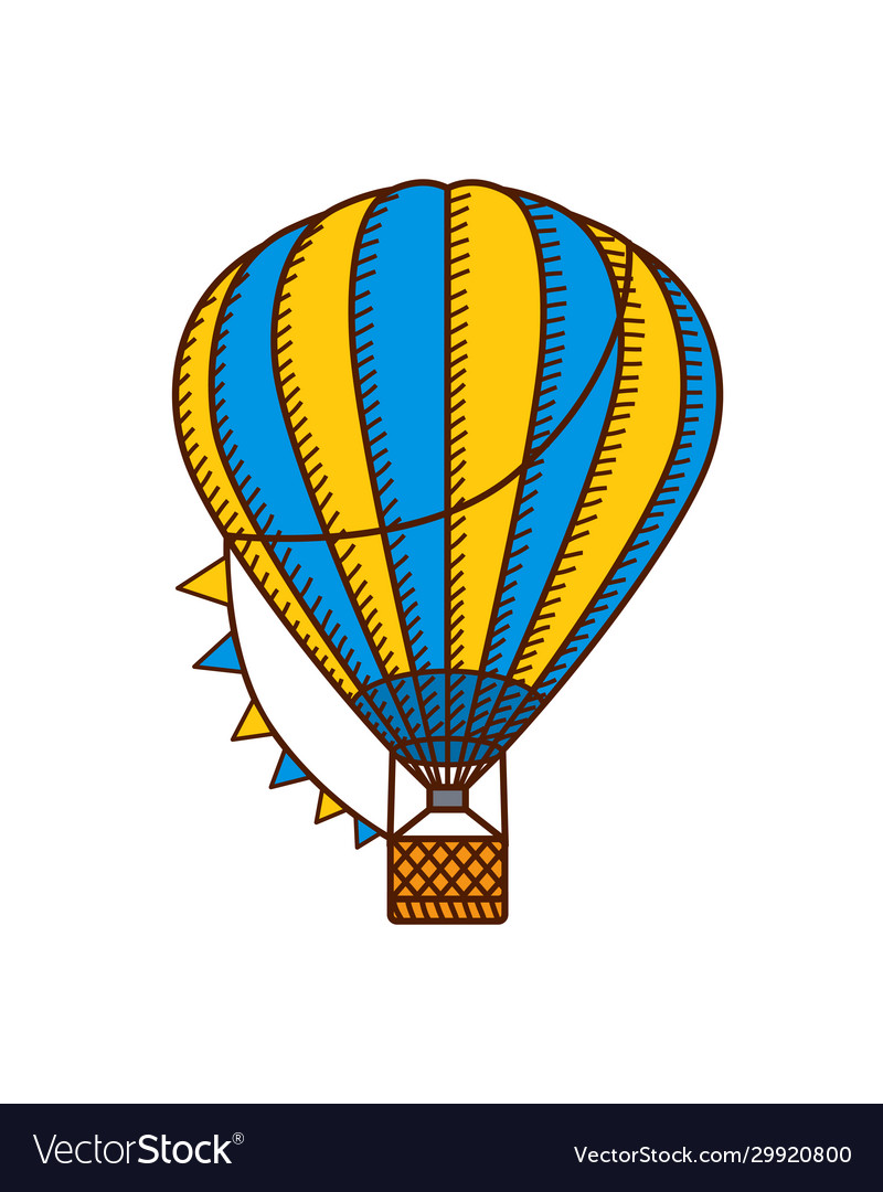 Hot air ballon Royalty Free Vector Image - VectorStock