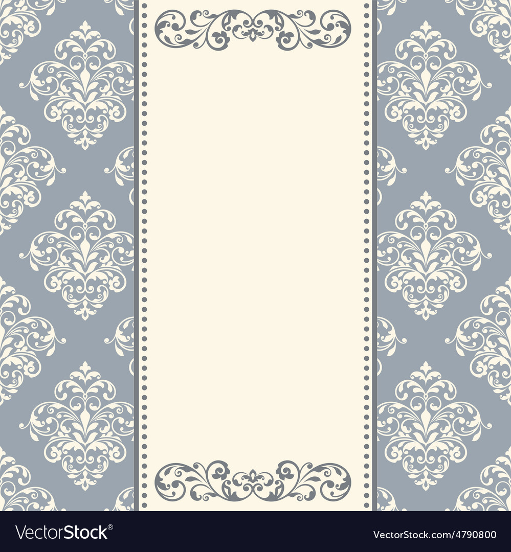 Vintage invitation card Royalty Free Vector Image