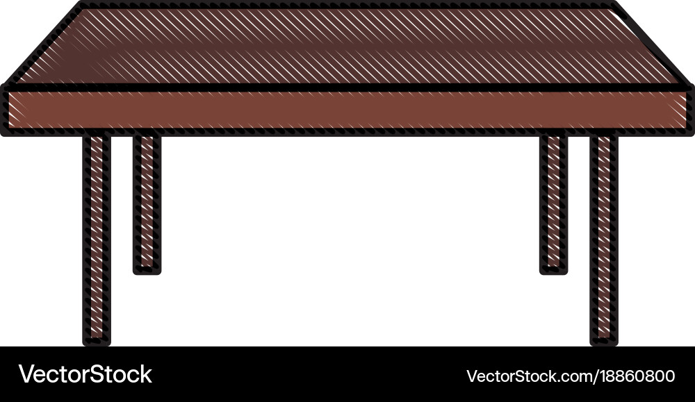 Wooden table isolated Royalty Free Vector Image