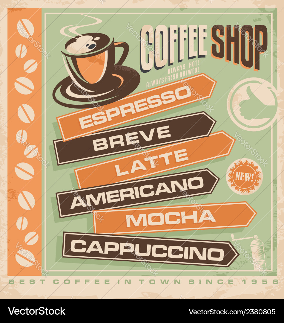 Coffee Royalty Free Vector Image - VectorStock