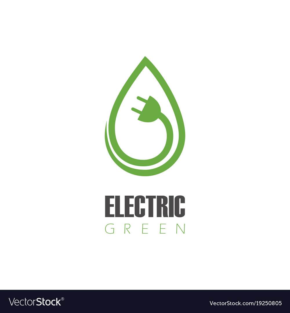 Electric green logo Royalty Free Vector Image - VectorStock