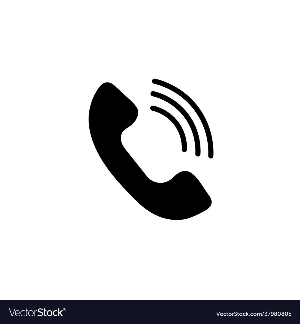 Phone icon incoming outgoing call sign Royalty Free Vector