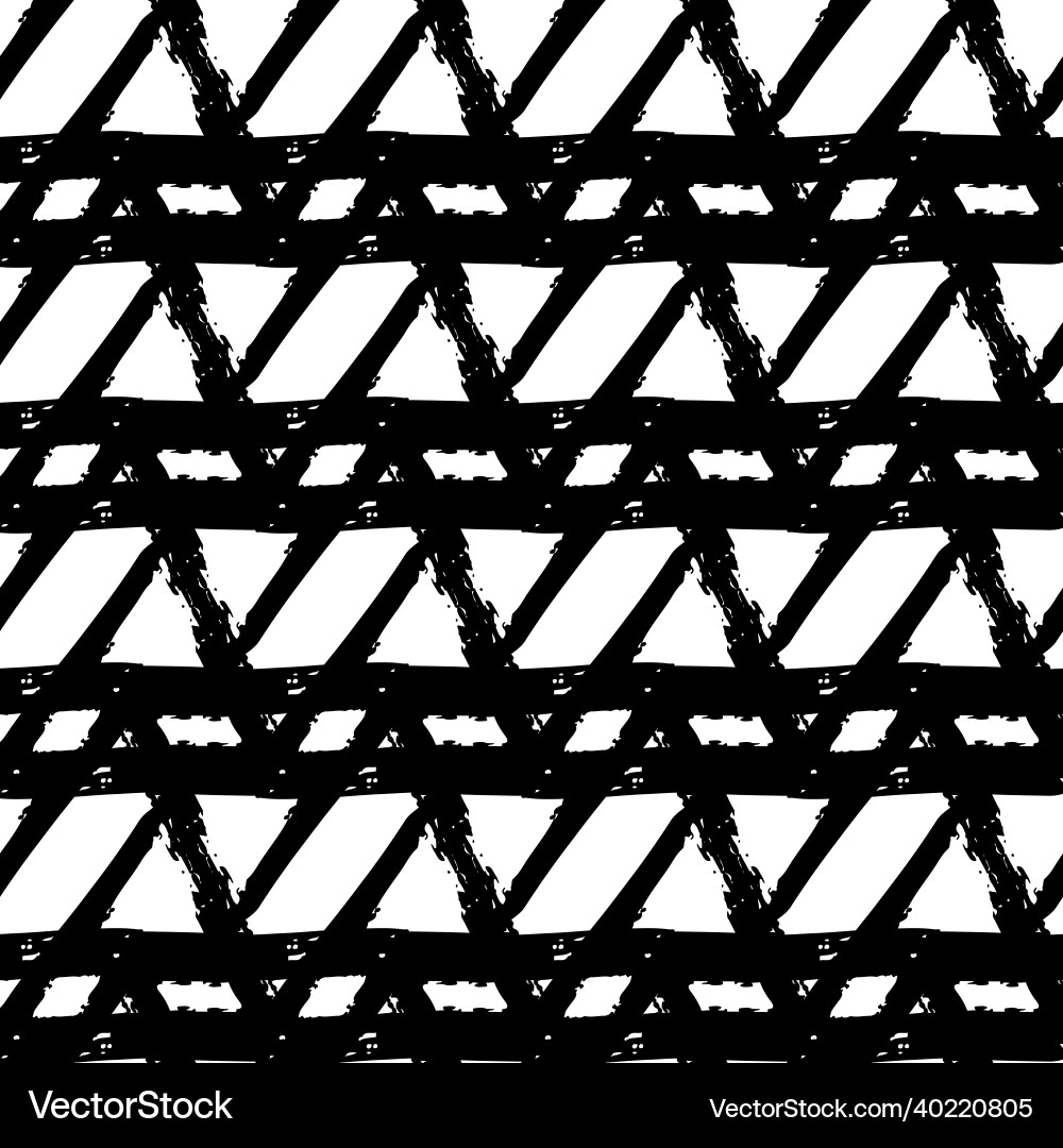 Seamless pattern with brush stripes Royalty Free Vector