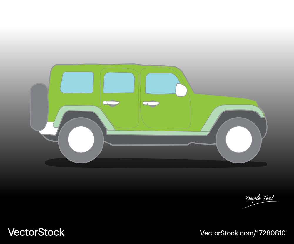 Suv car Royalty Free Vector Image - VectorStock