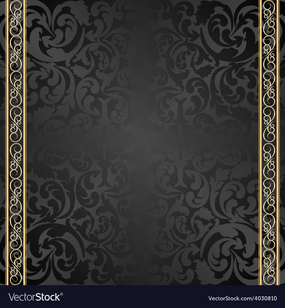 Vintage black background Royalty Free Vector Image