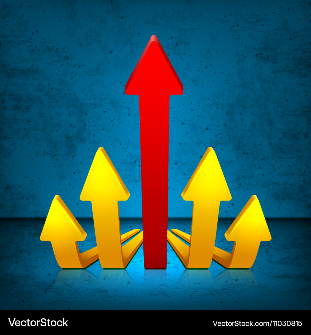Arrow 3d Royalty Free Vector Image - VectorStock