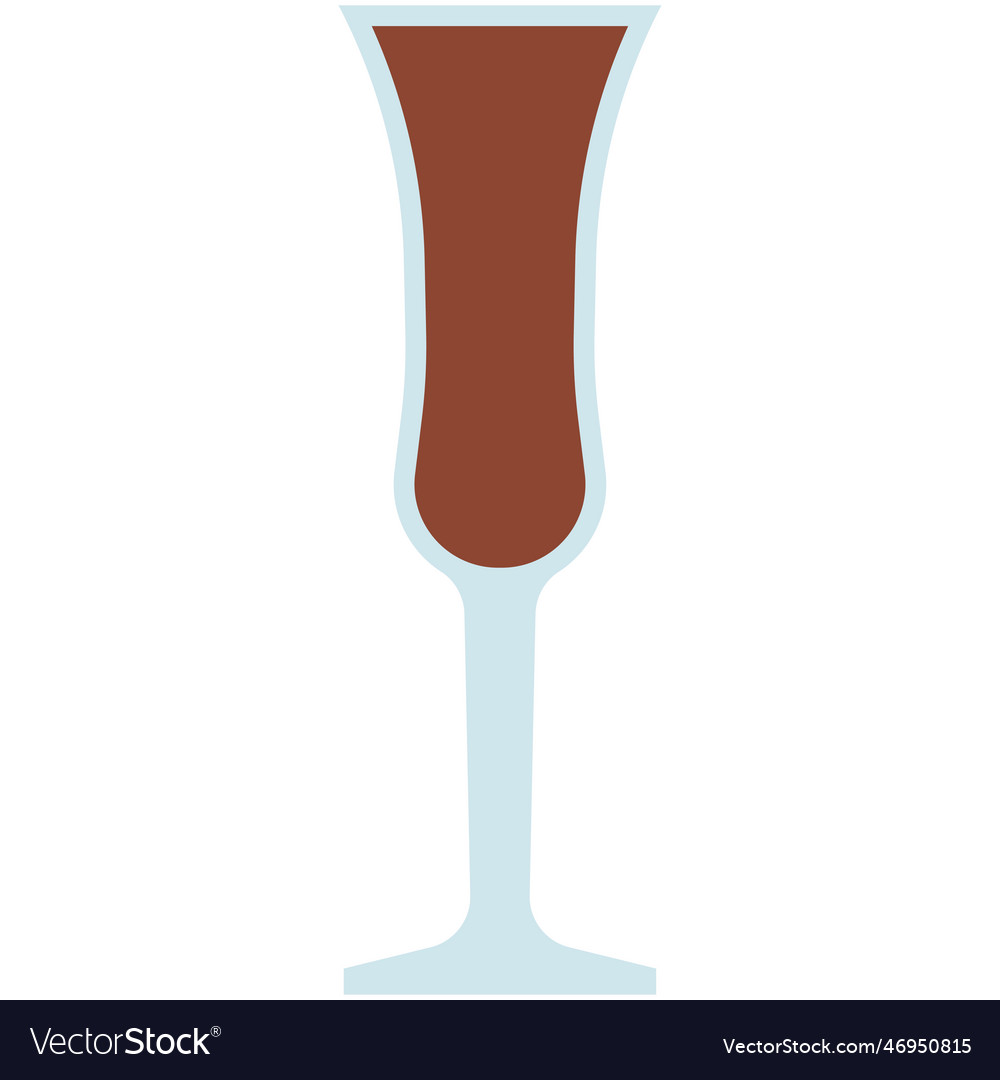 Cordial glass icon cocktail glass name related Vector Image