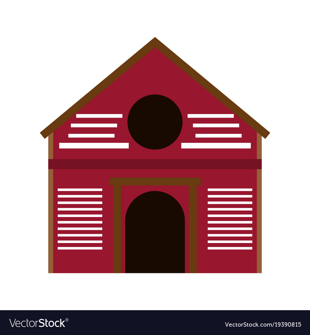 Farm House Symbol Royalty Free Vector Image Vectorstock