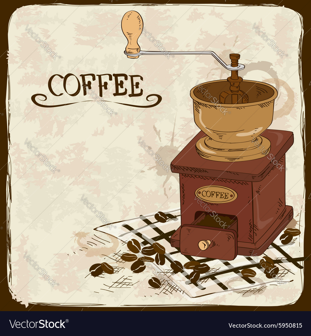 Download With coffee grinder Royalty Free Vector Image - VectorStock