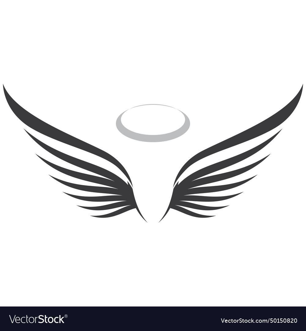 Angel wings logo Royalty Free Vector Image - VectorStock