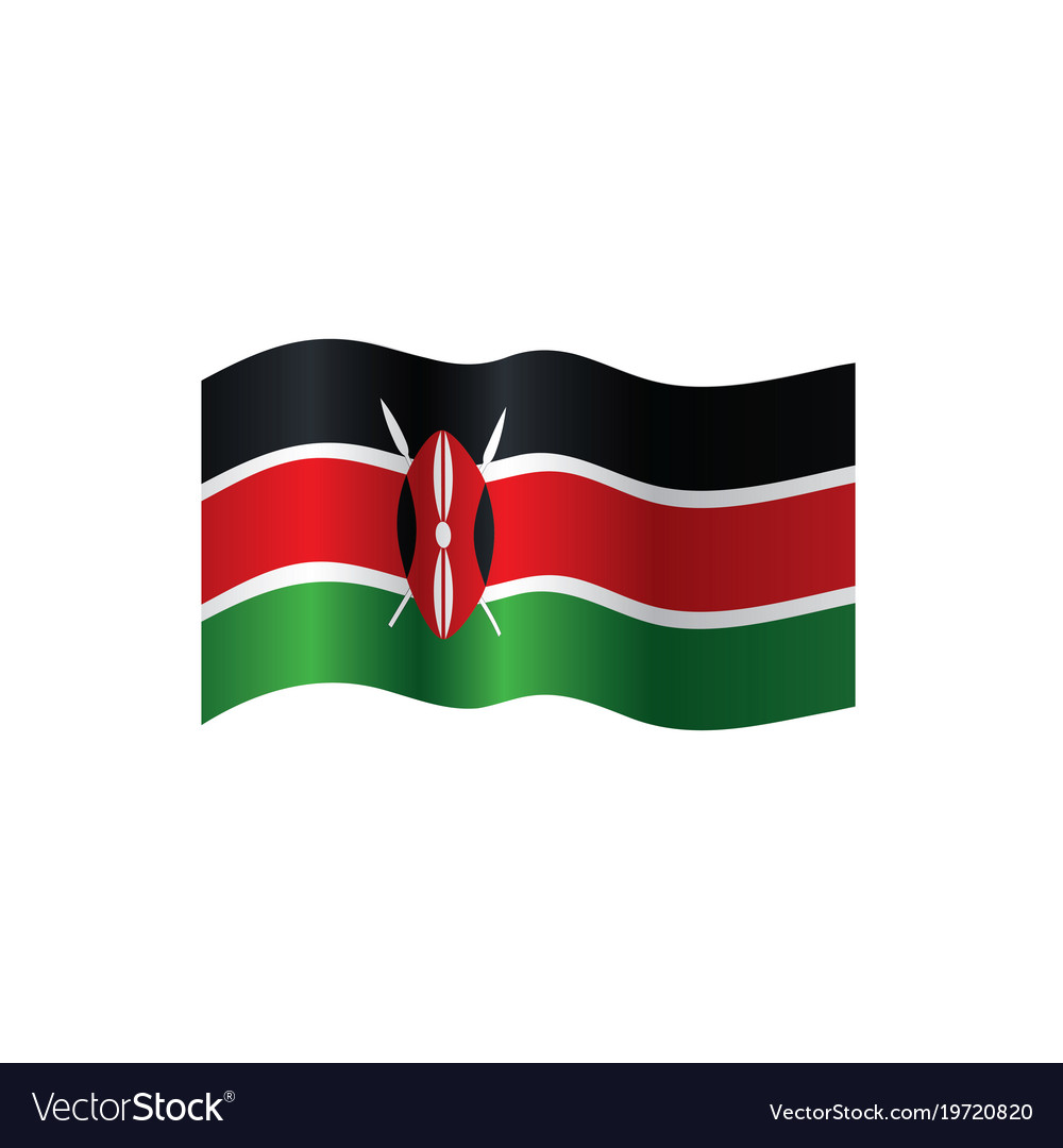 Kenya flag Royalty Free Vector Image - VectorStock