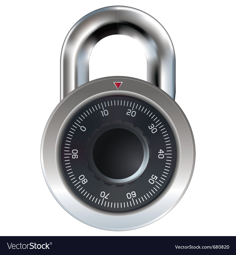 Security lock Royalty Free Vector Image - VectorStock