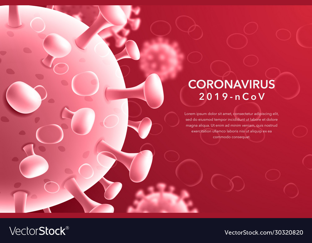 Viruses on white background bacteria germs Vector Image