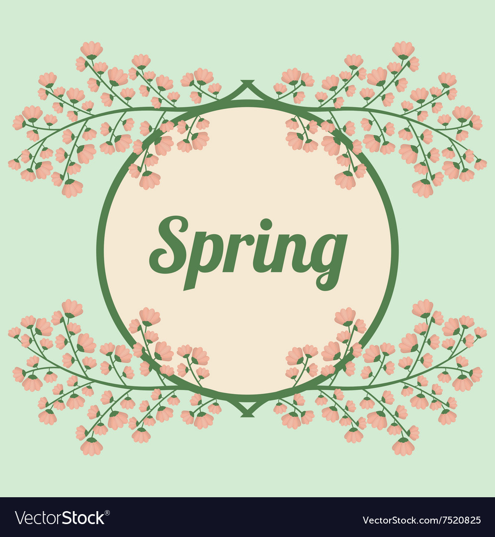 Spring season design Royalty Free Vector Image