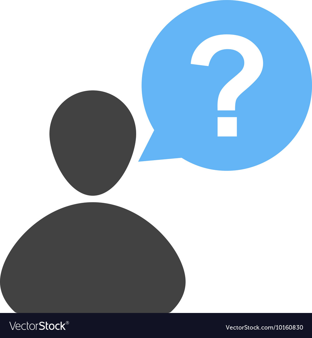 Customer question Royalty Free Vector Image - VectorStock