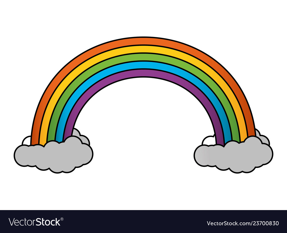 Rainbow fantasy on white background Royalty Free Vector