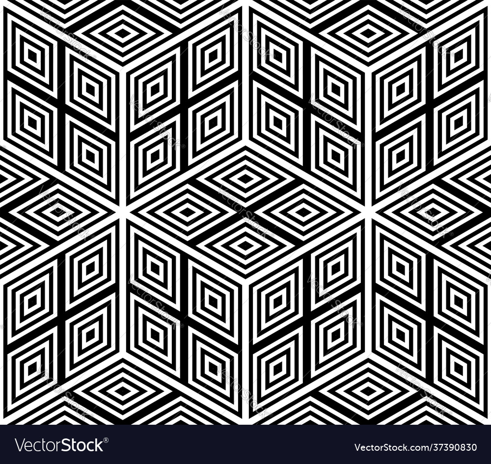 Seamless op art pattern Royalty Free Vector Image