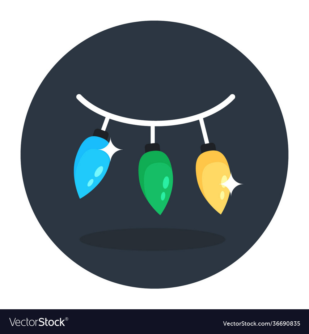 Hanging lights Royalty Free Vector Image VectorStock