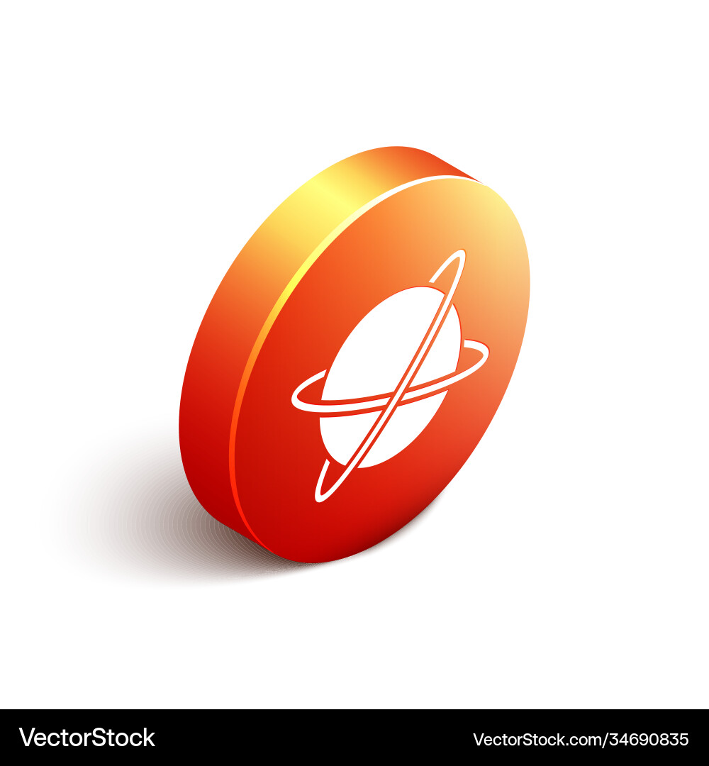 Isometric artificial satellites orbiting Vector Image