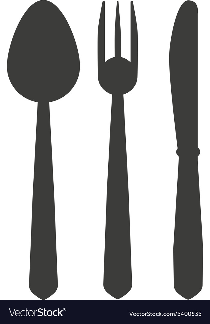 Spoon and fork knife icon Royalty Free Vector Image