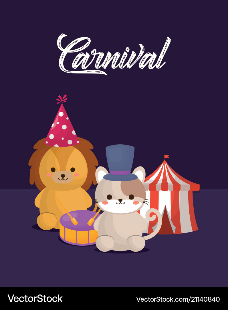 Circus animals design Royalty Free Vector Image