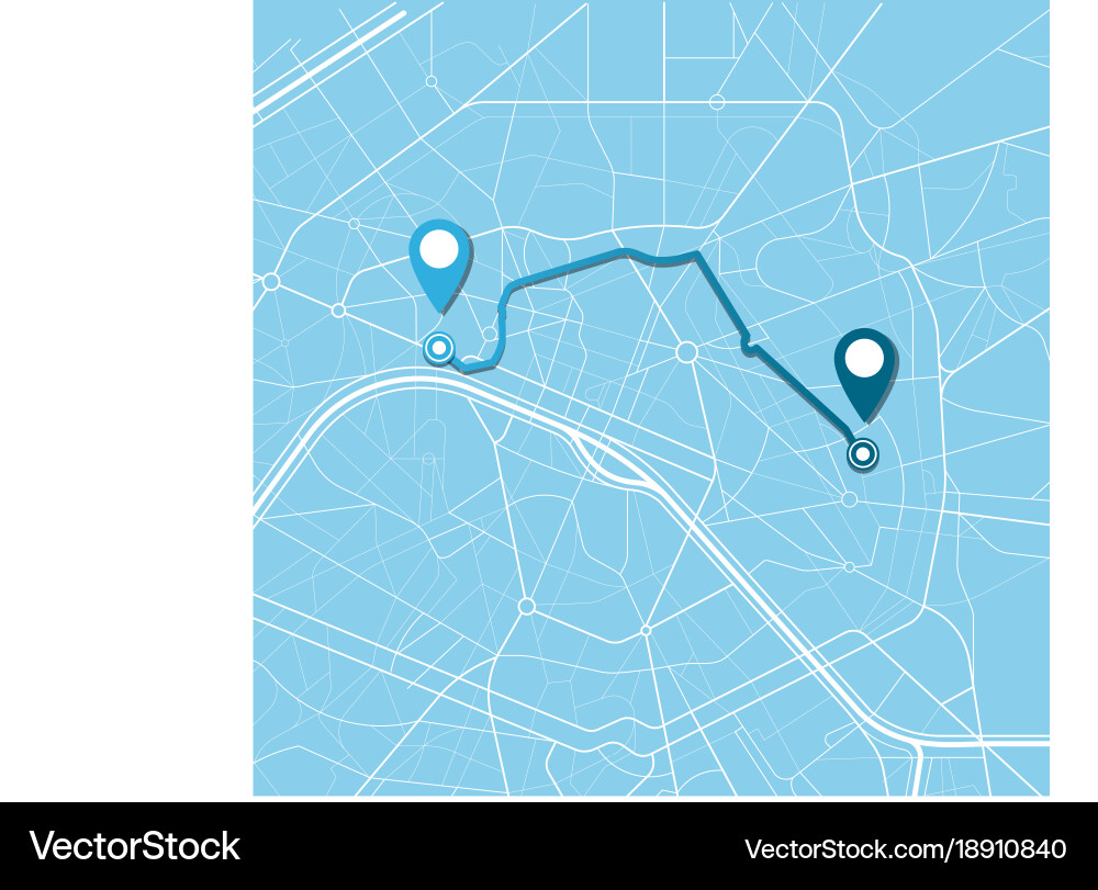 City map navigation Royalty Free Vector Image - VectorStock