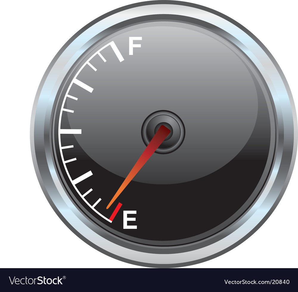 Gas gauge Royalty Free Vector Image - VectorStock