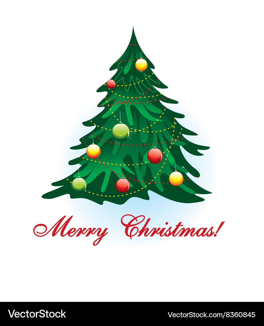 Christmas tree design Royalty Free Vector Image