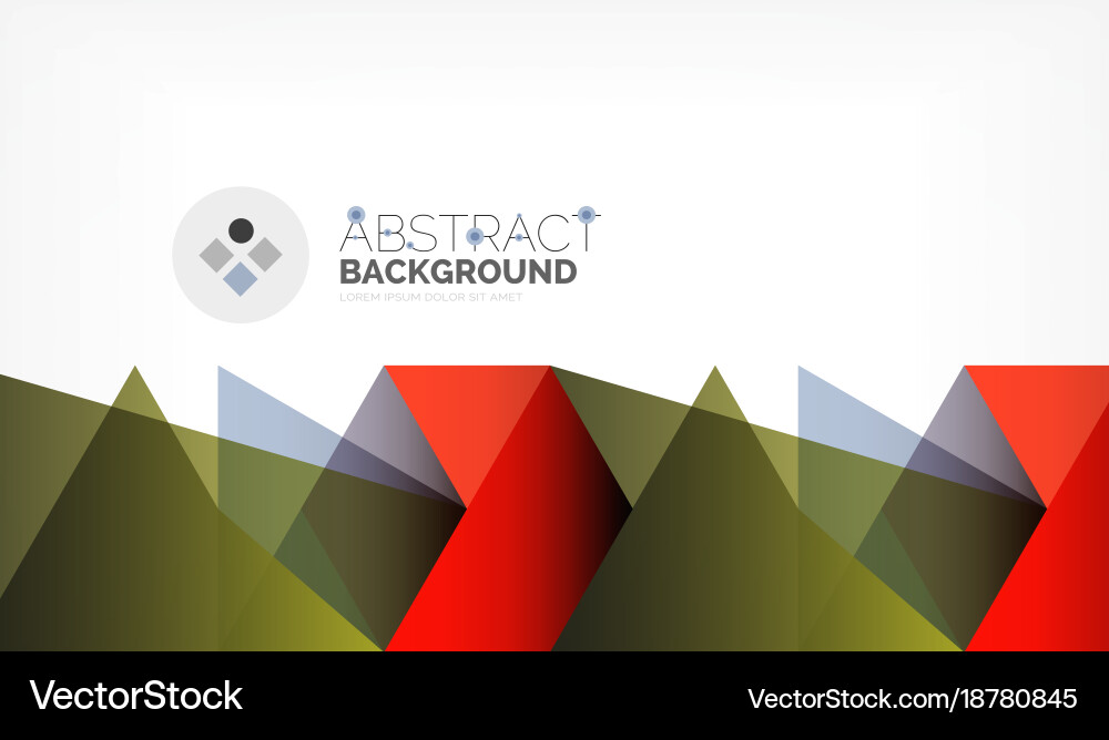 Geometric polygonal background Royalty Free Vector Image