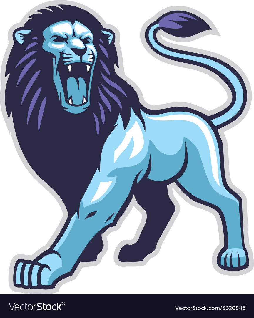 Lion stance Royalty Free Vector Image - VectorStock