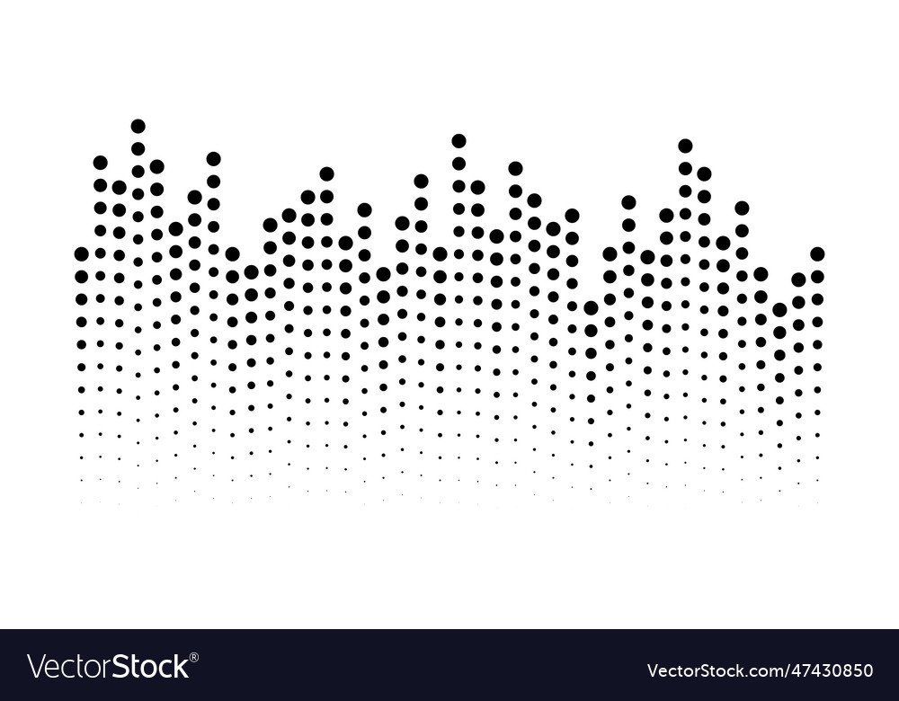 Grunge halftone dots gradient texture background Vector Image