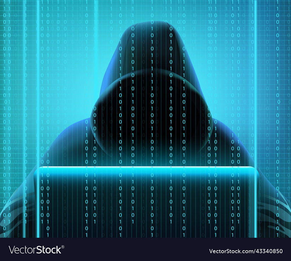 Hacker code realistic composition Royalty Free Vector Image Hacker code realistic composition Royalty Free Vector Image