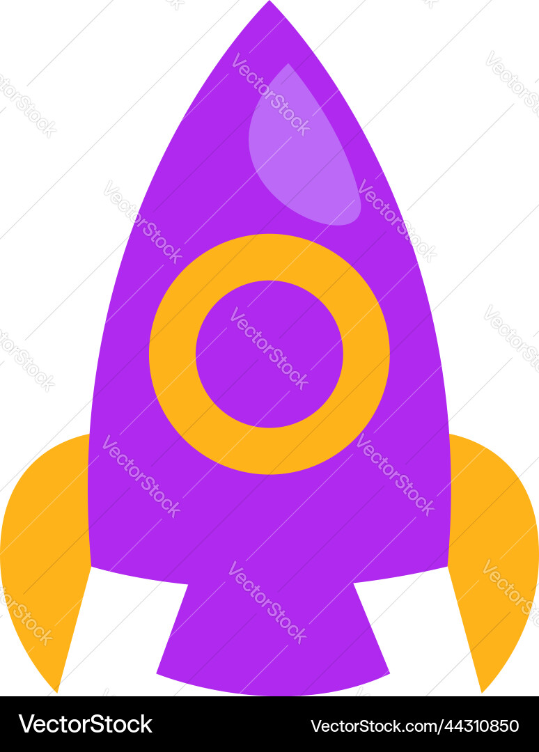 Science rocket on a white background Royalty Free Vector