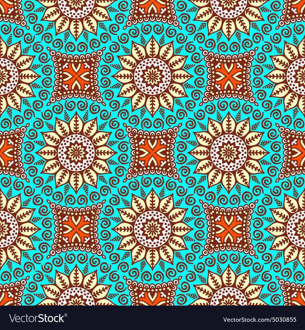 Abstract ethnic background seamless pattern Vector Image