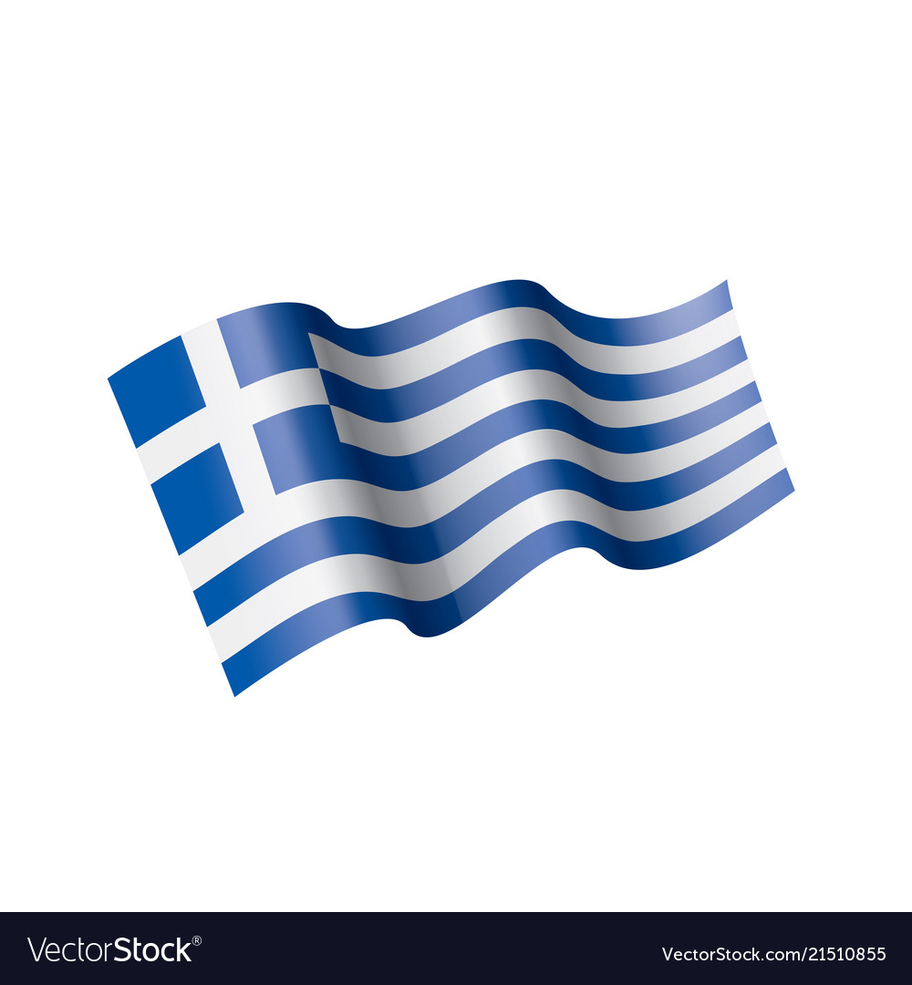 Greece flag Royalty Free Vector Image - VectorStock