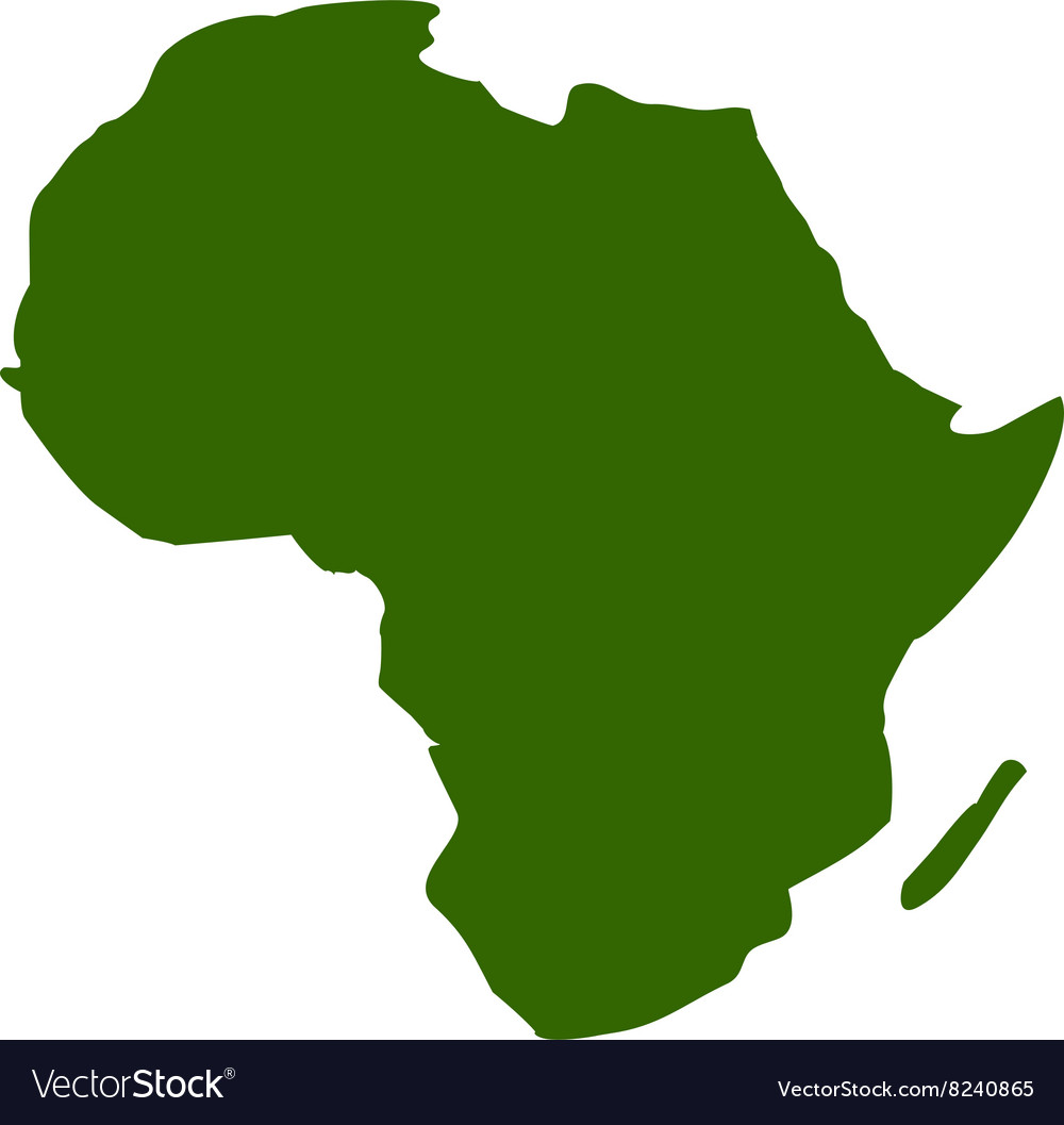 Africa-Map-380x400 Royalty Free Vector Image - VectorStock