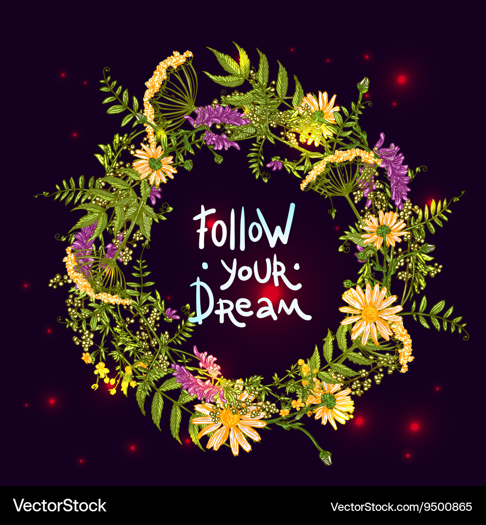 Boho style flower Royalty Free Vector Image - VectorStock