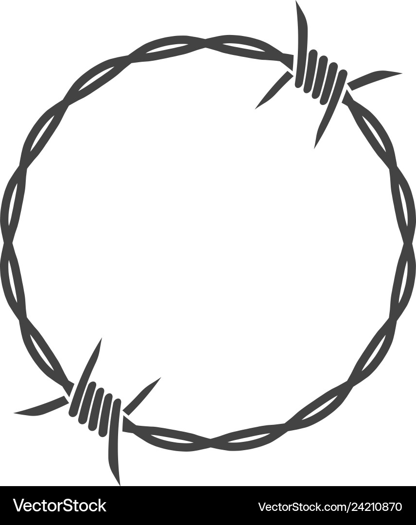 Barbed wire Royalty Free Vector Image - VectorStock