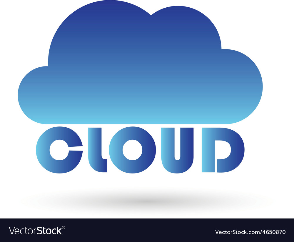 Cloud1a resize Royalty Free Vector Image - VectorStock