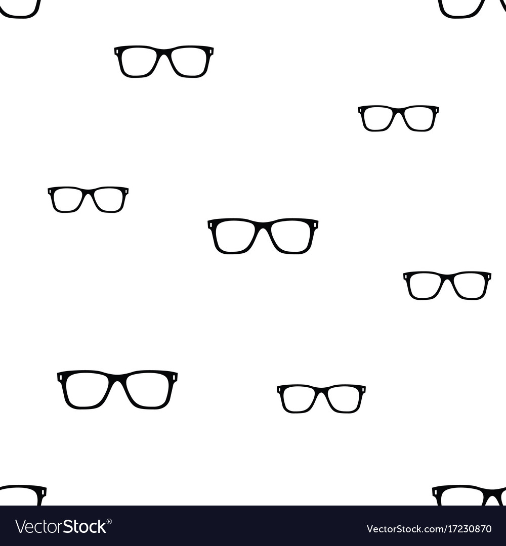 Glasses Seamless Pattern Royalty Free Vector Image