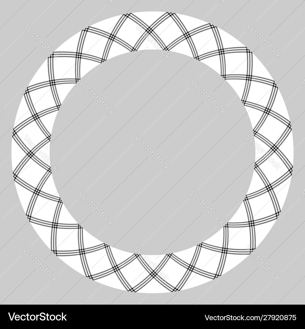 Circle borders and frames round border pattern Vector Image