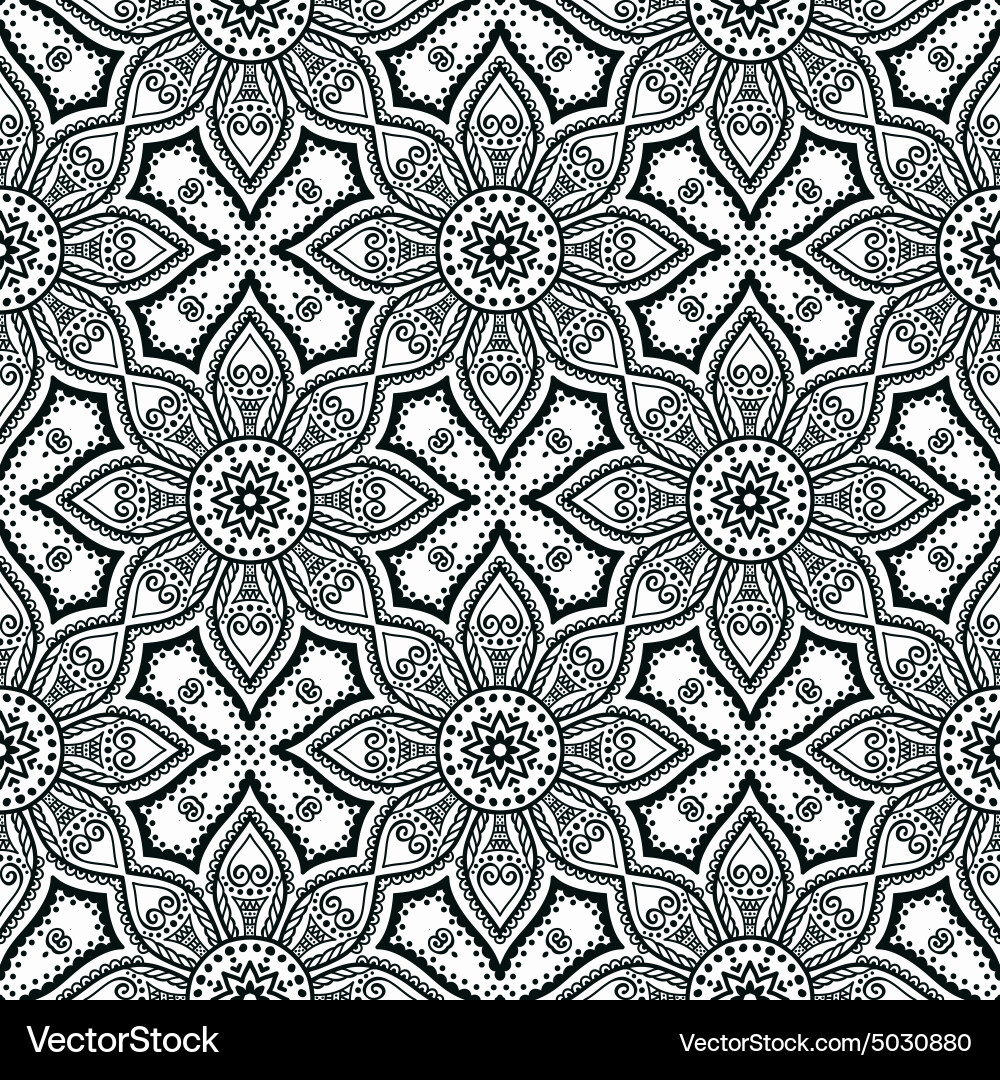 Abstract ethnic background seamless pattern Vector Image