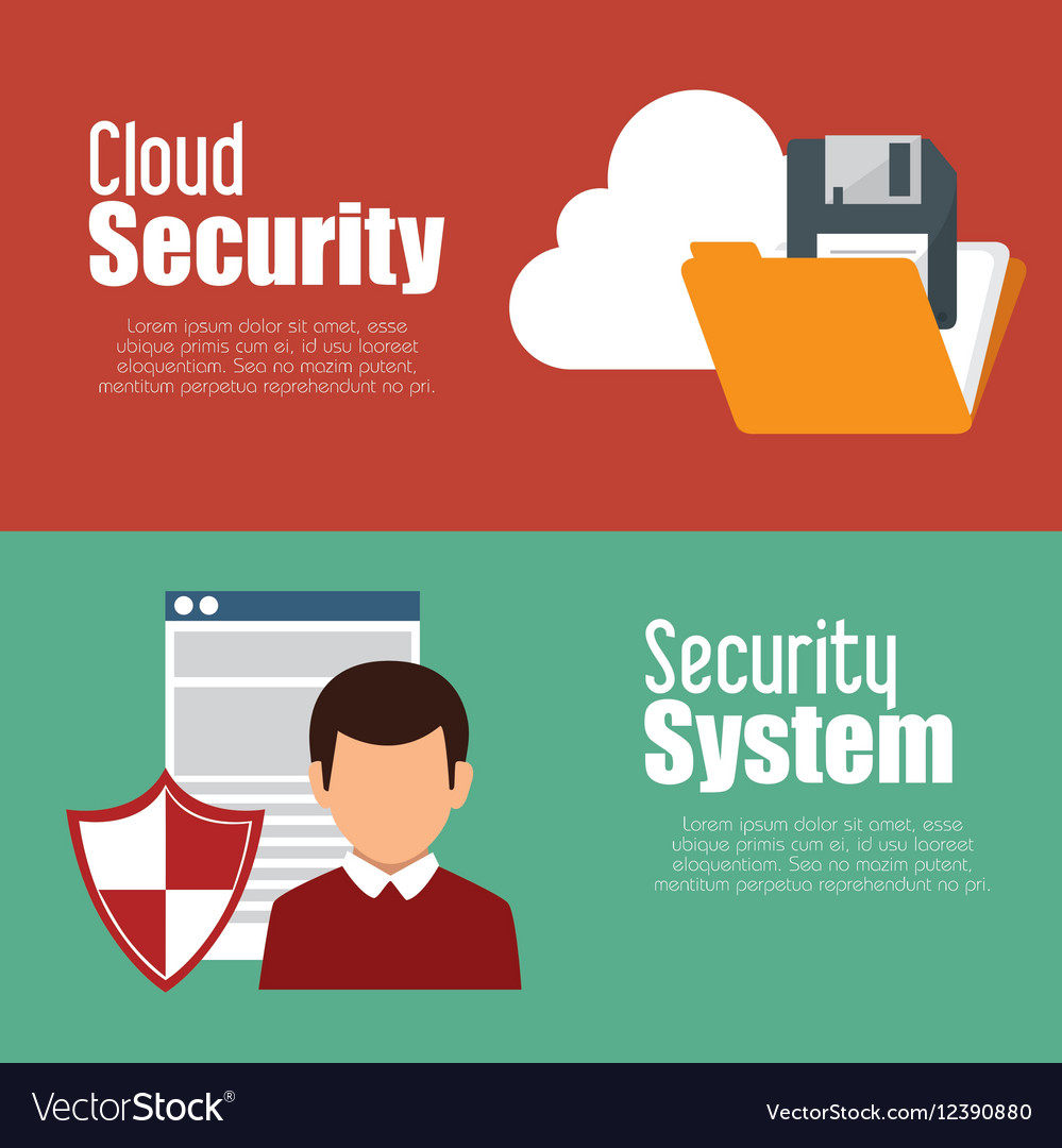 Cloud security data icon Royalty Free Vector Image