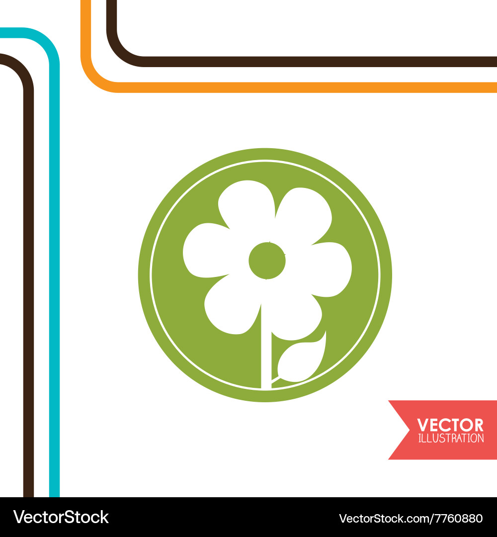Flower icon design Royalty Free Vector Image - VectorStock