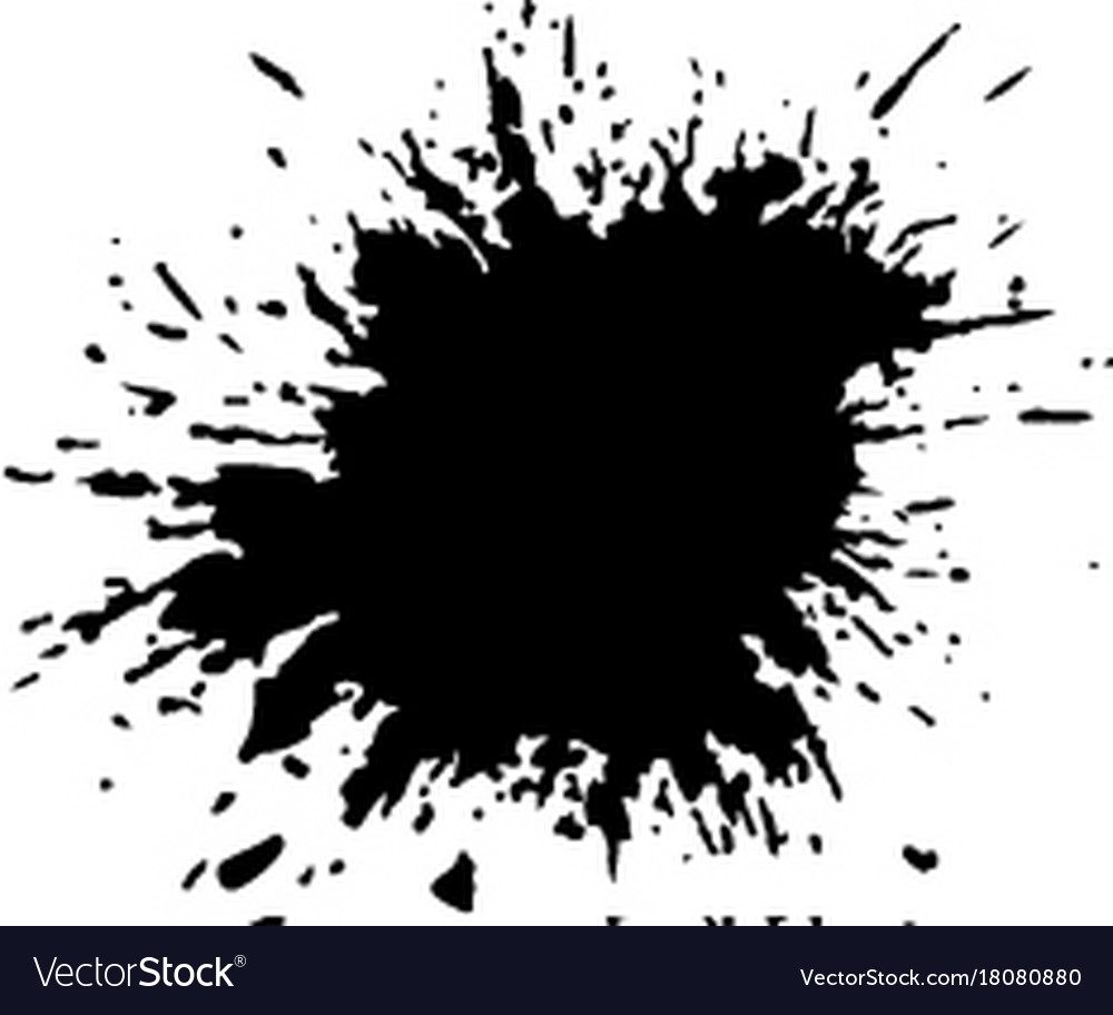 Ink blob or drop royalty free vector image vectorstock